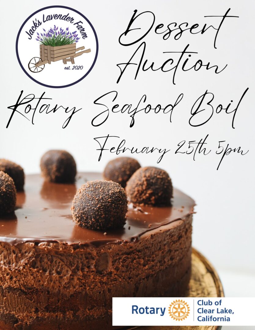 Desert Auction Rotary Seafood flyer